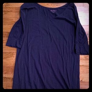 Lily Pulitzer navy blue shift dress.